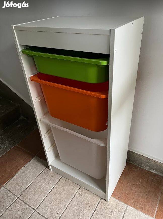 IKEA Trofast tároló + színes dobozok