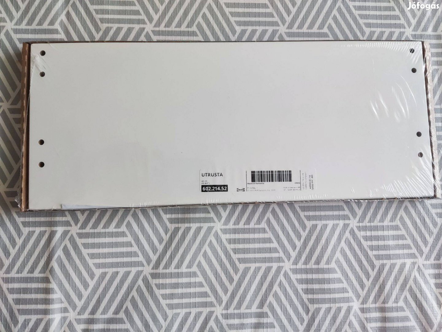 IKEA Utrusta Fiókelőlap 602.214.52, közepes, fehér, 40 cm Új