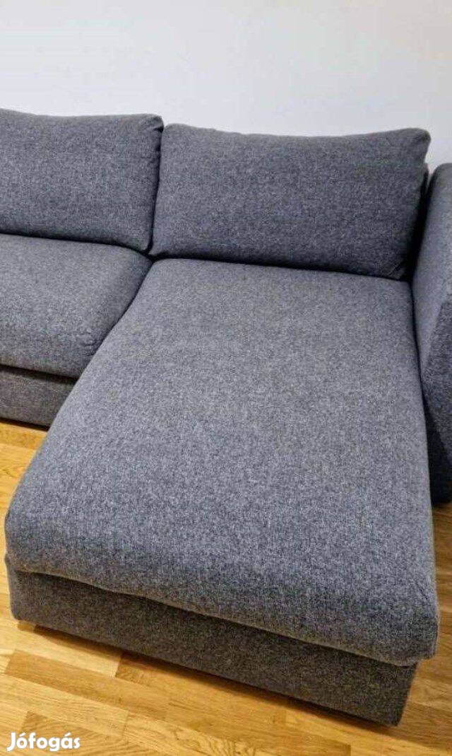 IKEA Vimle tárolós fekvőfotel/ heverőelem Gunnared középszürke