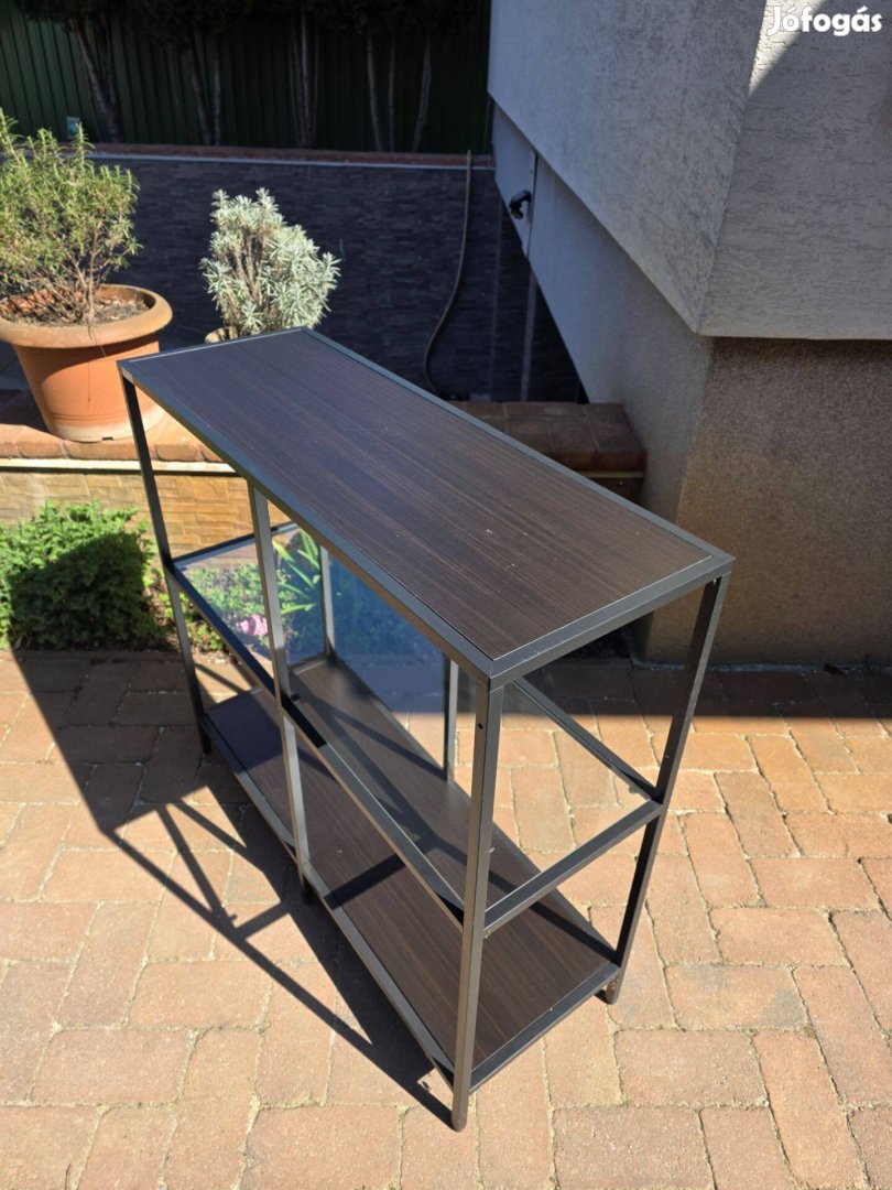 IKEA Vittsjö polc elem, fekete-barnaüveg, 100x93 cm