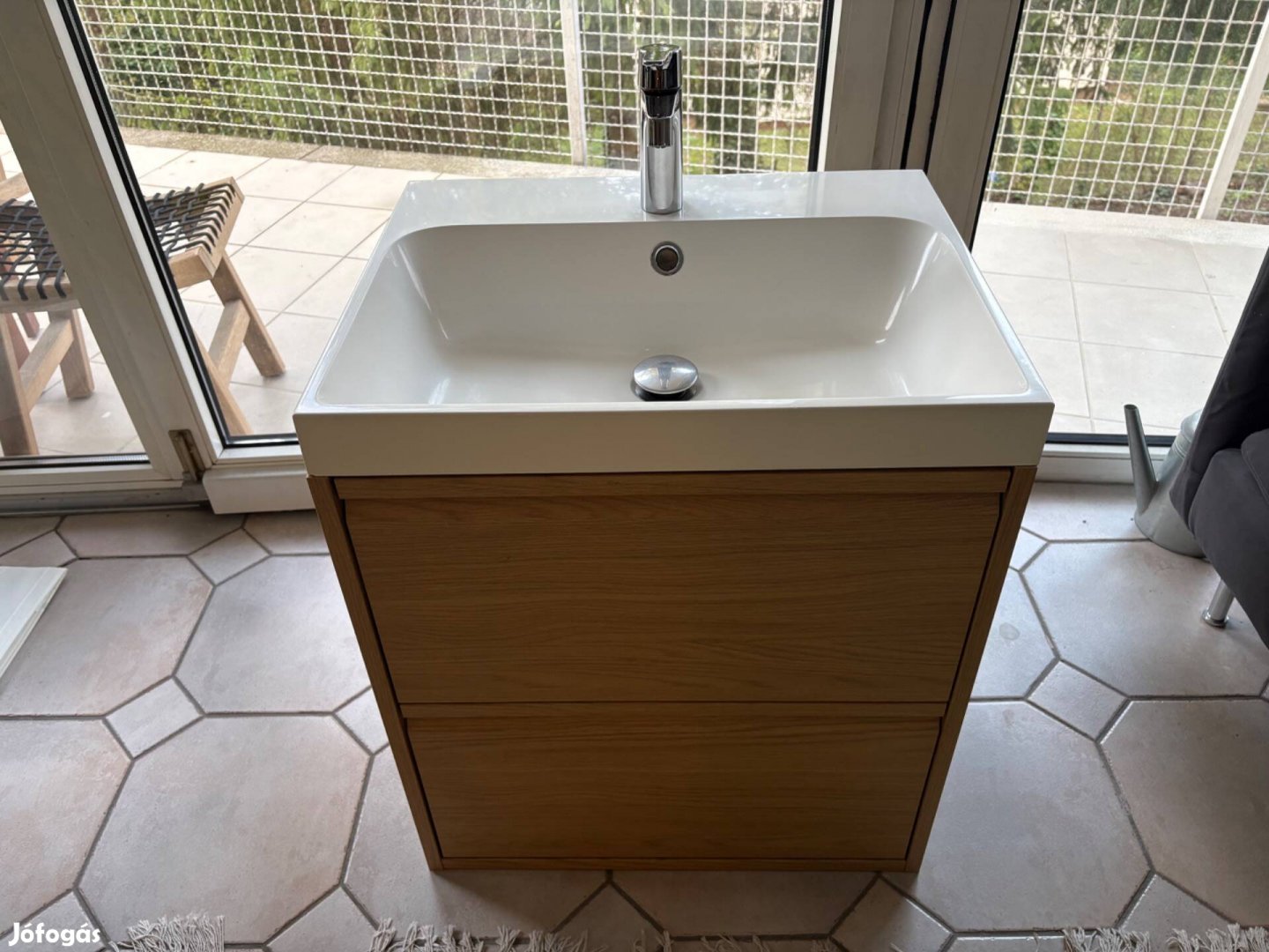 IKEA ngsjönBacksjön mosdószekrény mosdó csap 1 db, tölgy