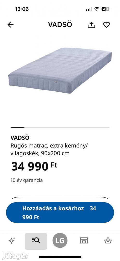 IKEA ágykeret