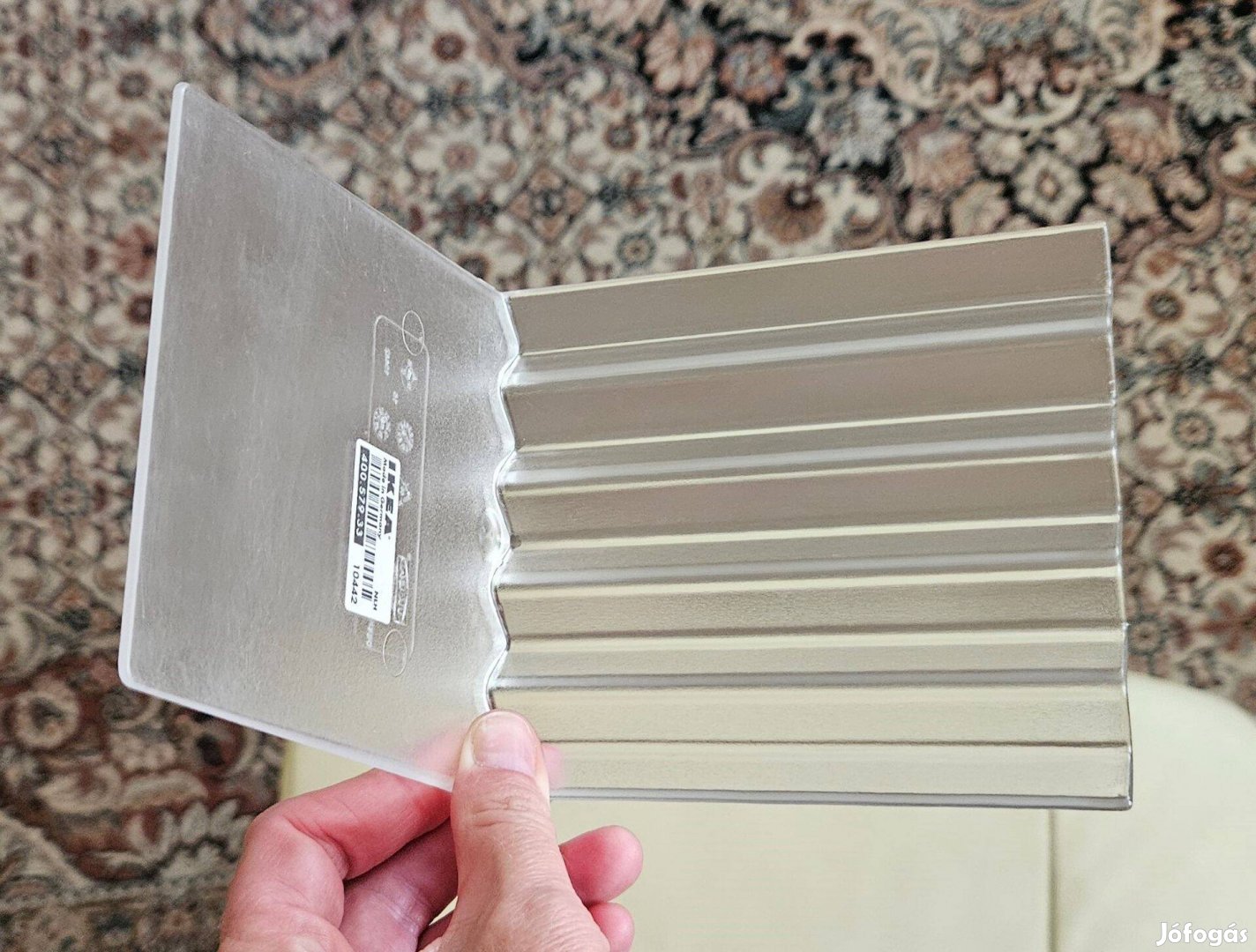 IKEA átlátszó könyvtartó könyvtámasz műanyag 400.579.33