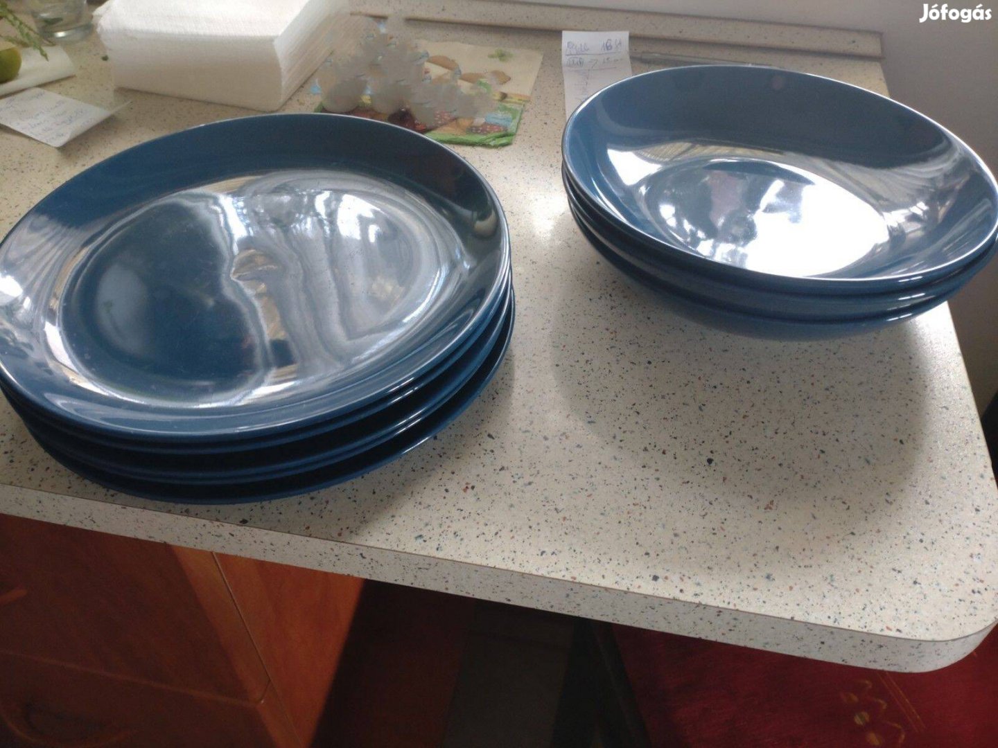 IKEA étkészlet Használt Kék színű 8 db