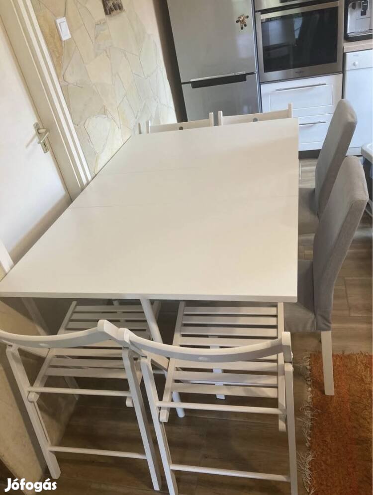 IKEA étkezőszett, Kallhall étkező asztal, Kattil és Frösvi székkel