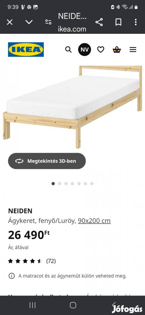 IKEA fa ágykeret