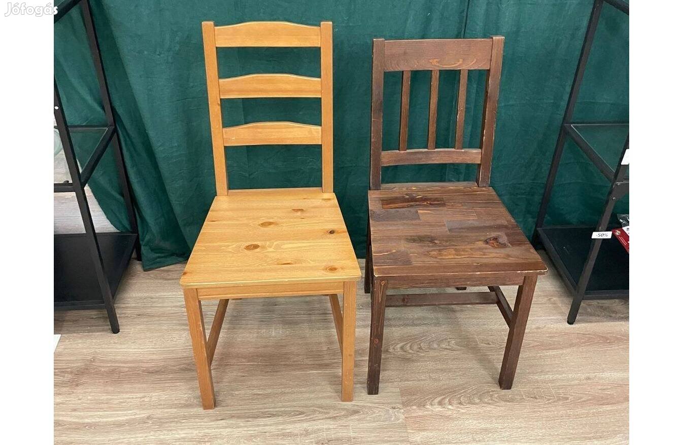 IKEA fa szék sötétbarna színben