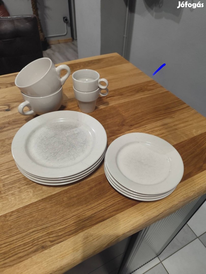IKEA fehér étkészlet 12 db tányér bögre csésze