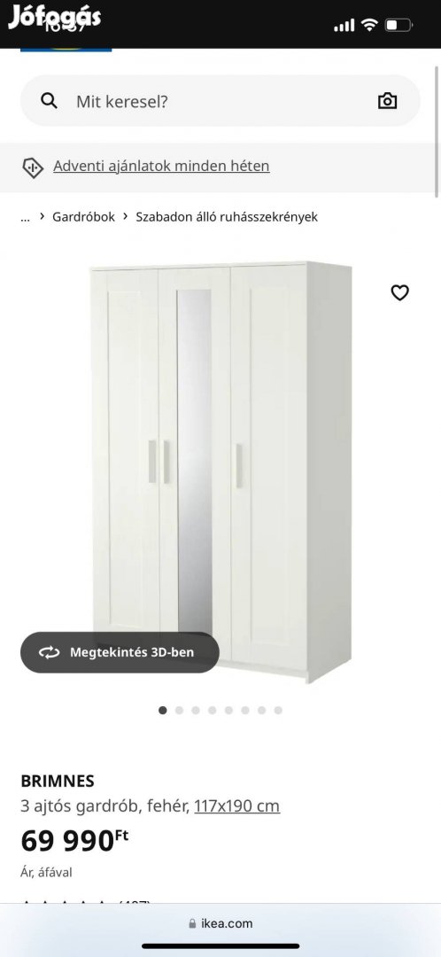 IKEA gardróbszekrény