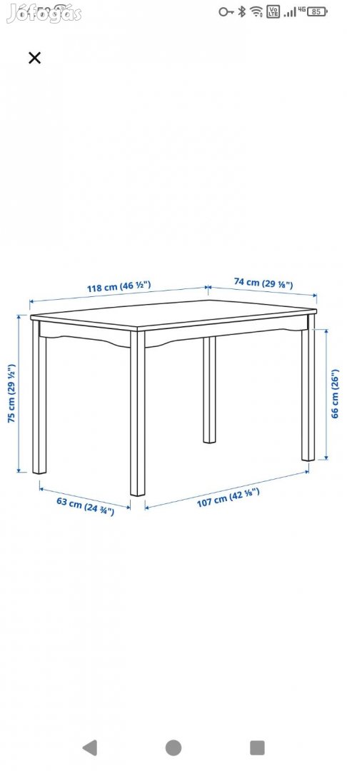 IKEA jokkmokk asztal 