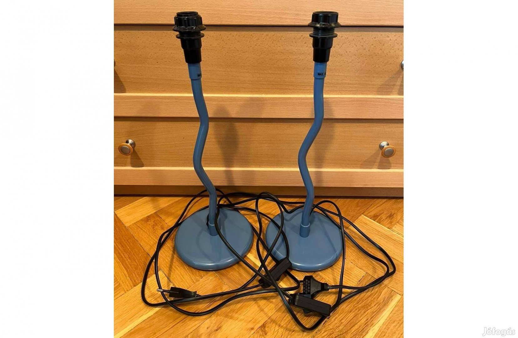 IKEA kék asztali lámpatest asztalilámpa-test (2 db)