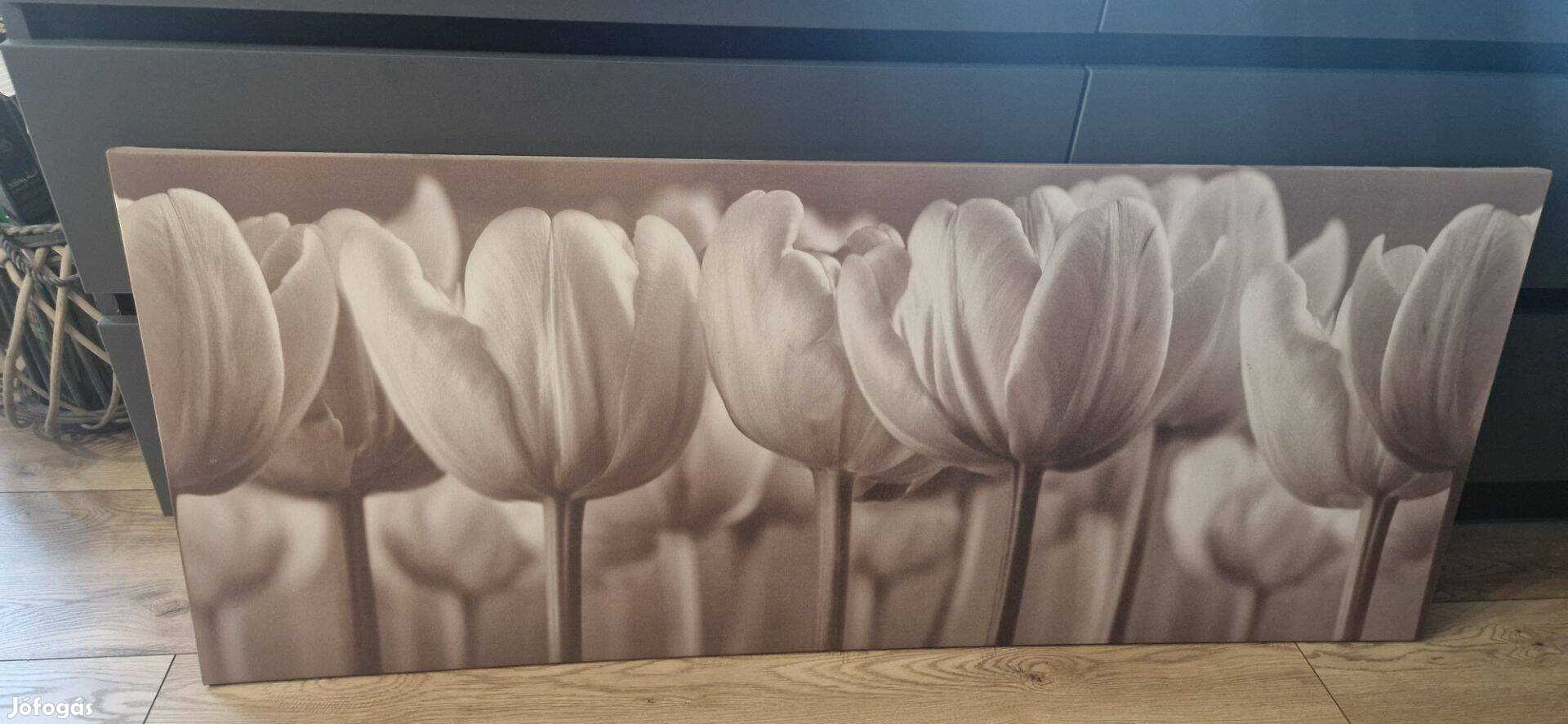 IKEA kép, tulipán vászonkép, 140 cm x 57 cm