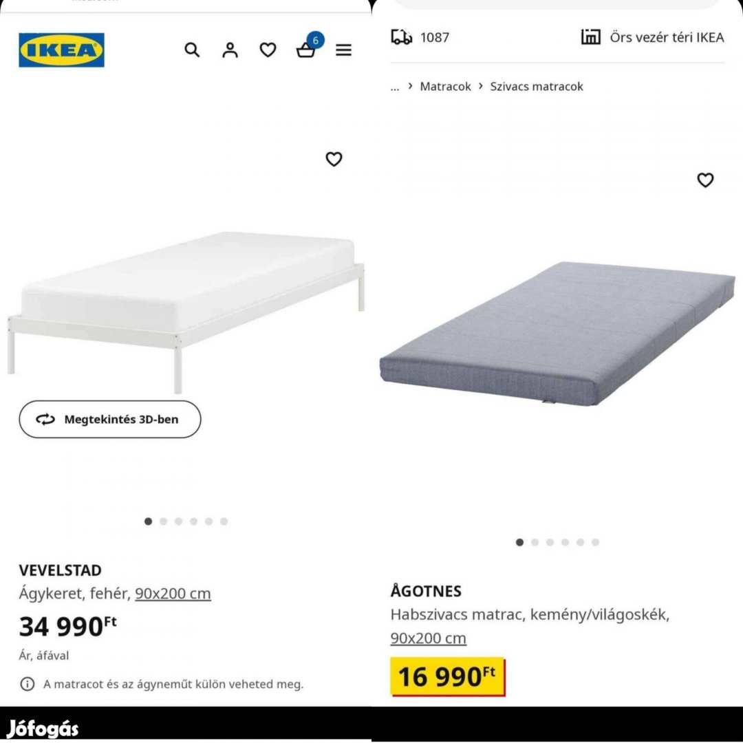 IKEA új ágy és matrac - Szentendre, Ágyak, matracok - Jófogás