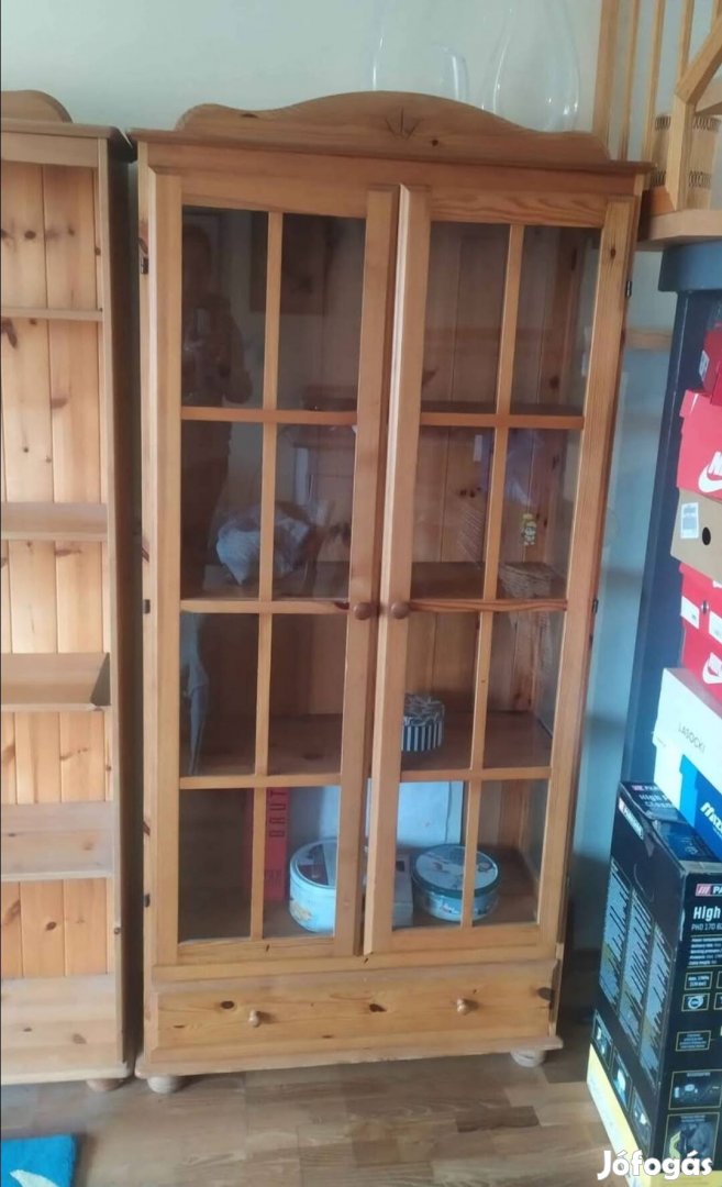 IKEA vitrines tálaló szekrény 