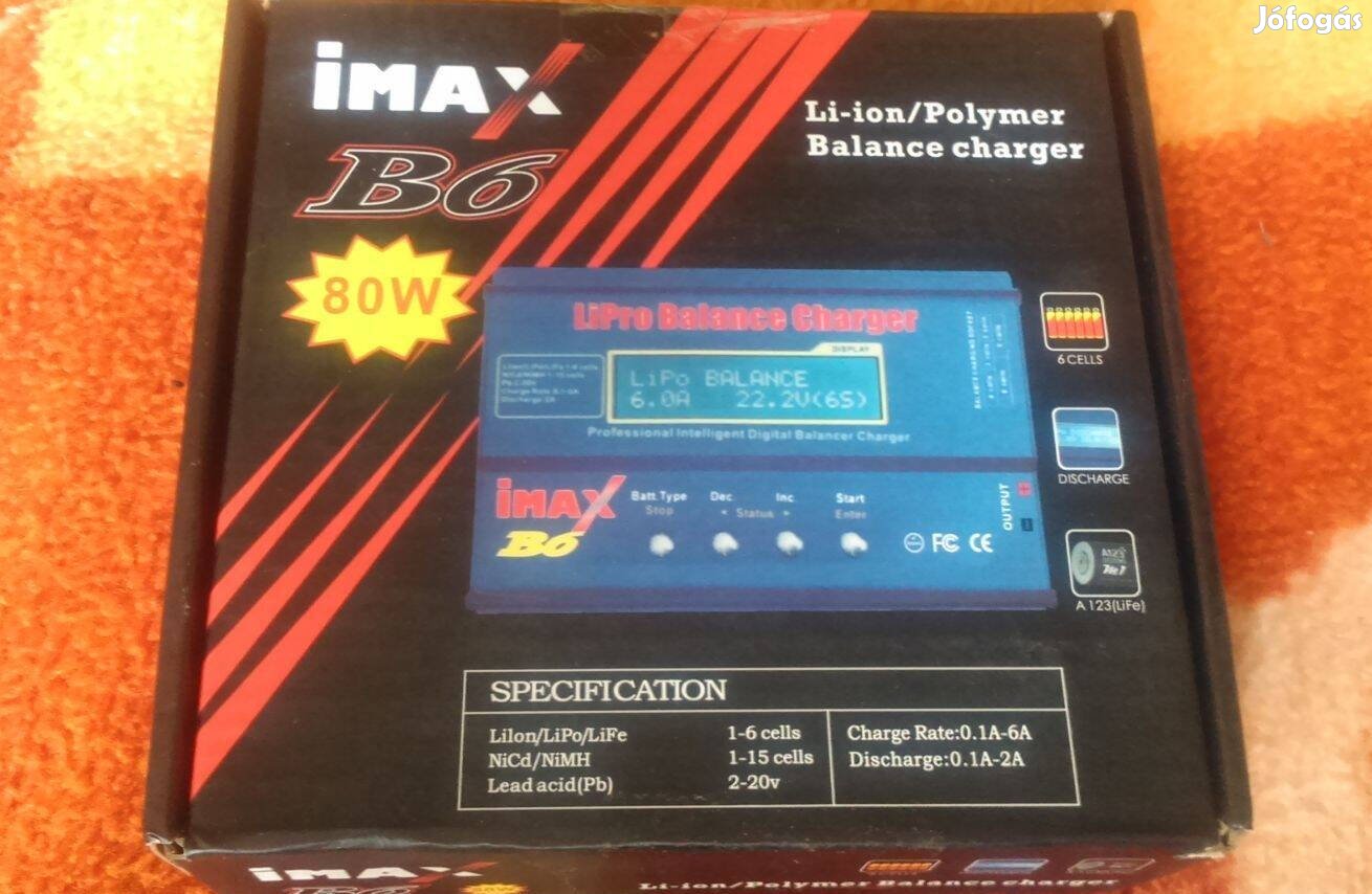 IMAX B6 típusú új akkumulátor töltő rendkívül kedvező áron eladó!