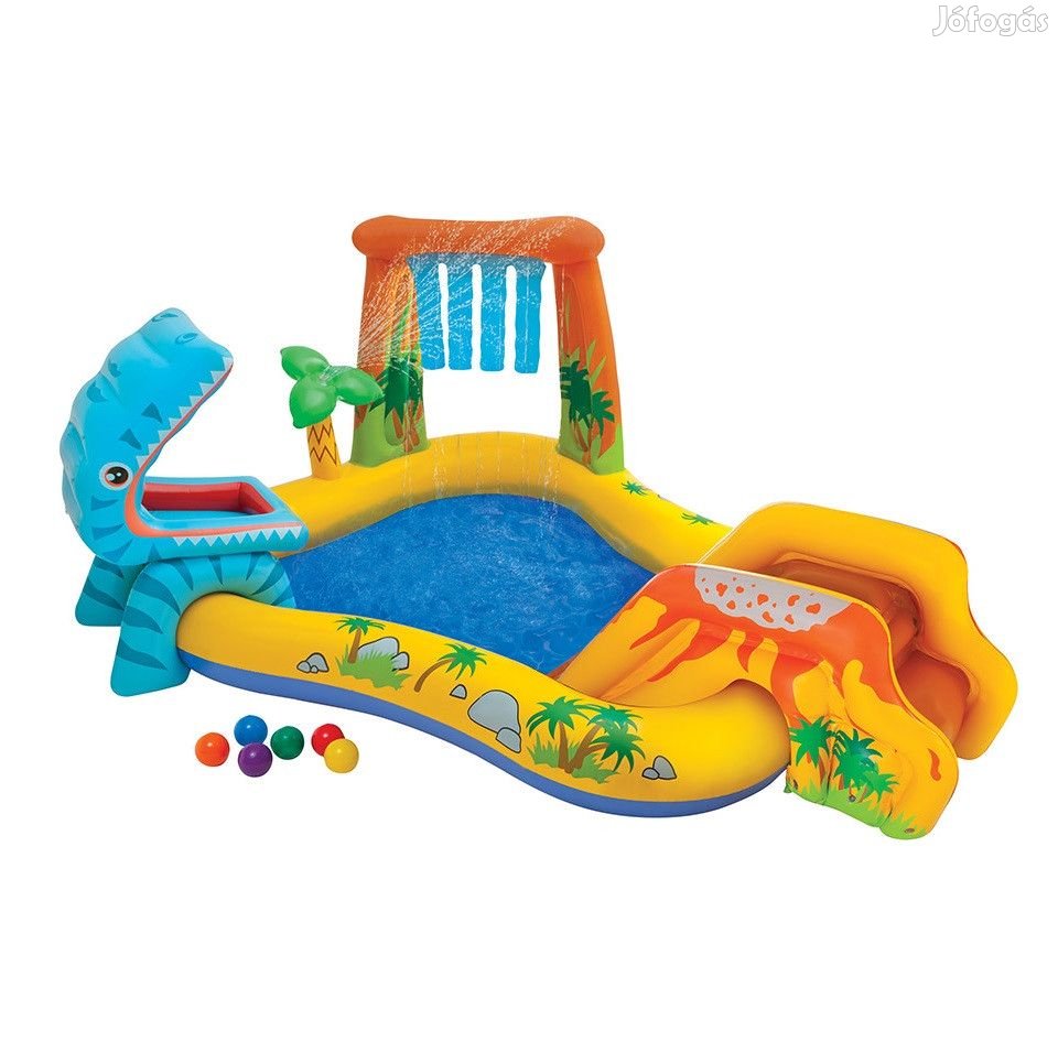 INTEX 57444 Dinosaur Play Center 249x191x109 cm Dinoszaurusz vízi ját
