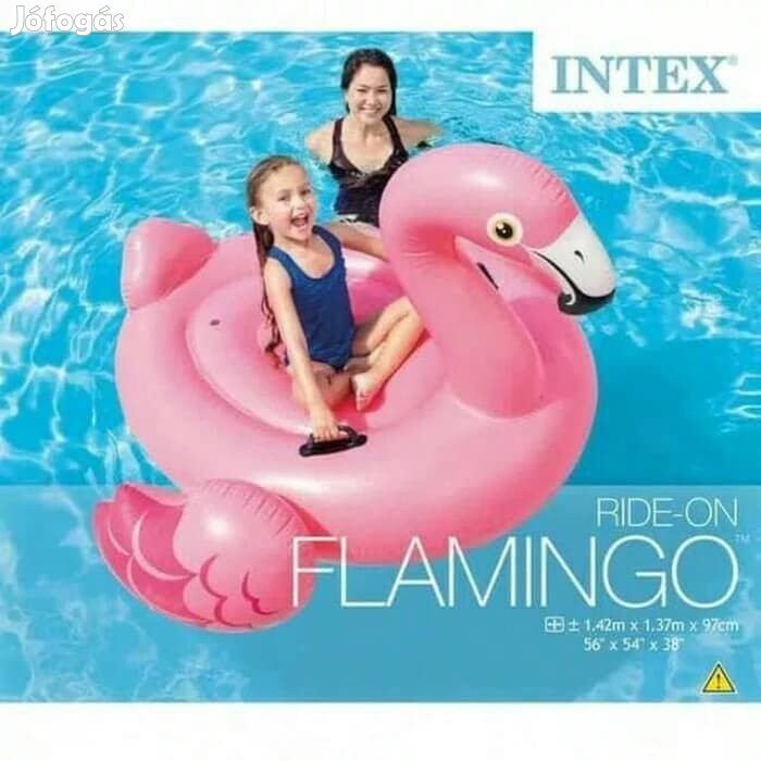 INTEX 57558 Ride-On rózsaszín Baby Pink Flamingó felfújható gyermek m
