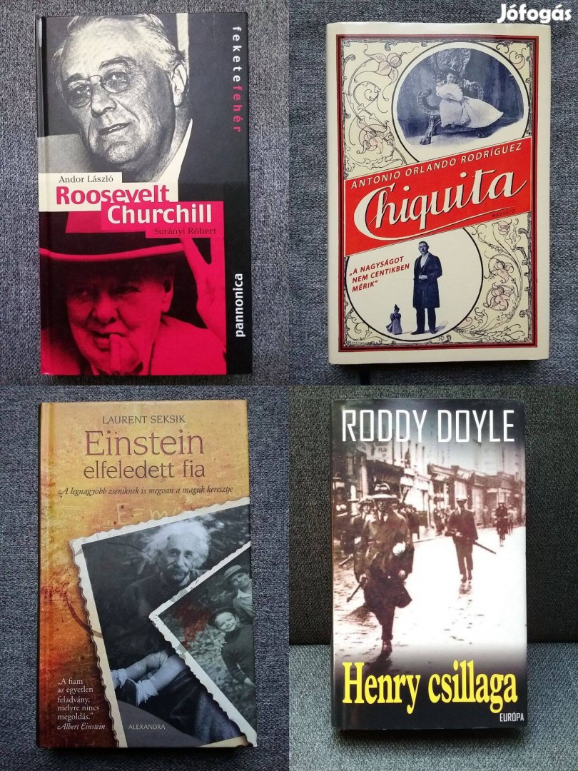 IRA-Gizella királyné-Chiquita-Einstein-Roosevelt-Churchill