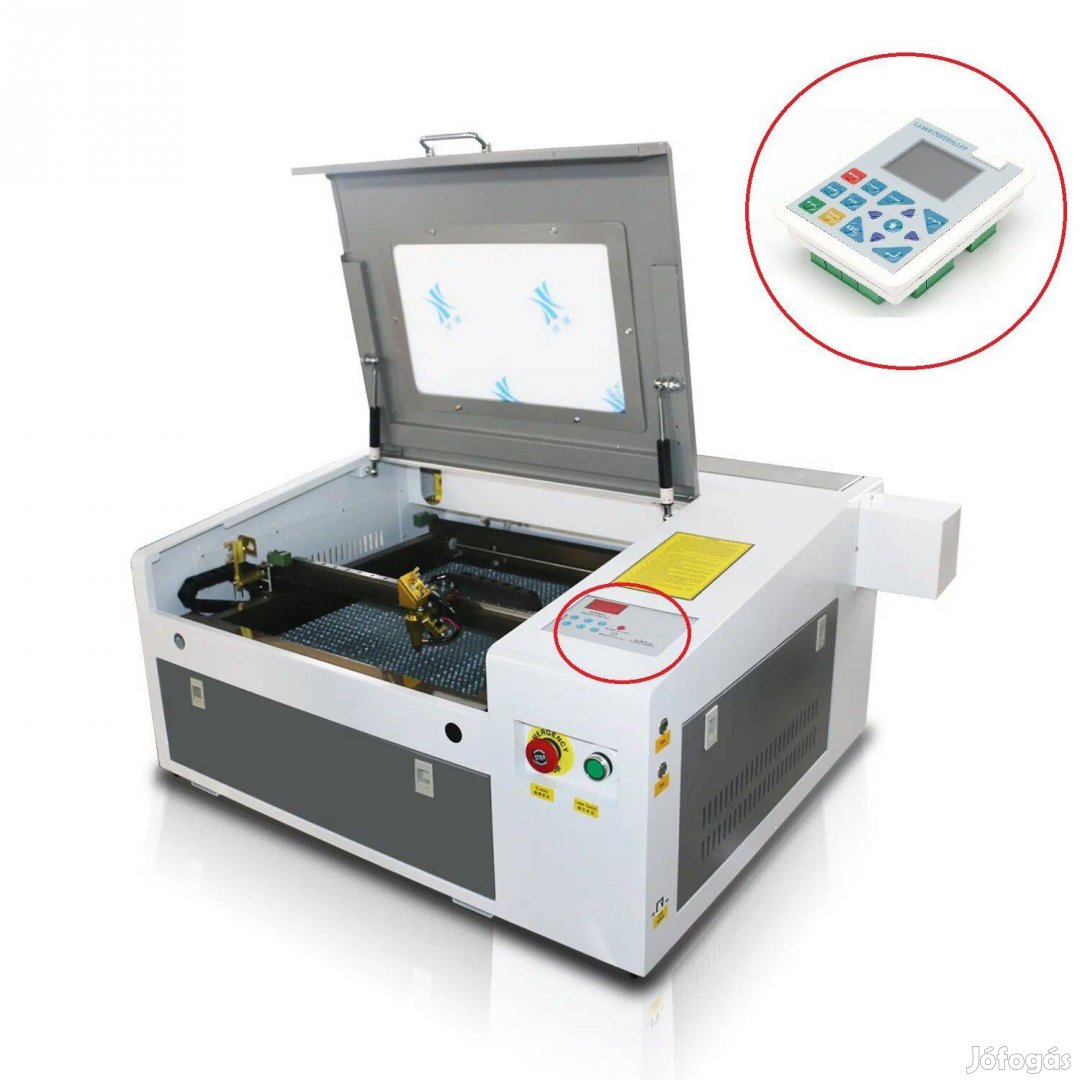 IRIS FL-4040 EFR CL1200 Lézergravírozó -Vágó 60-70W Lightburn vezérlés