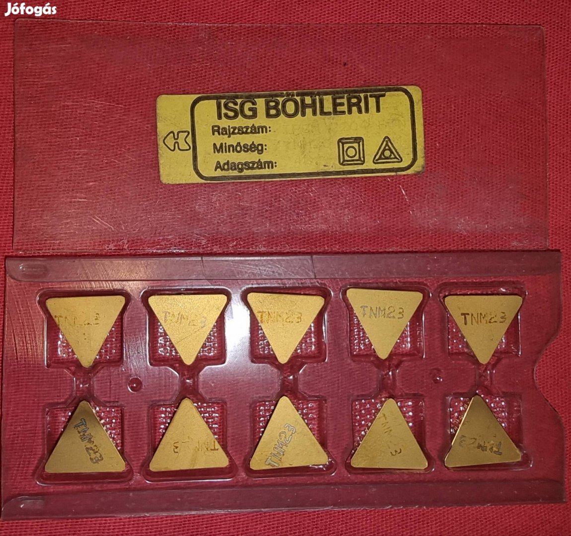 ISG Böhlerit TNM23 keményfém esztergályos váltólapkák 10 db