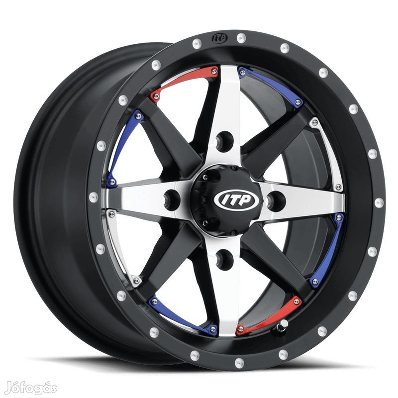 ITP Cyclone kerék 14x7 4x137 5+2 fekete/mart