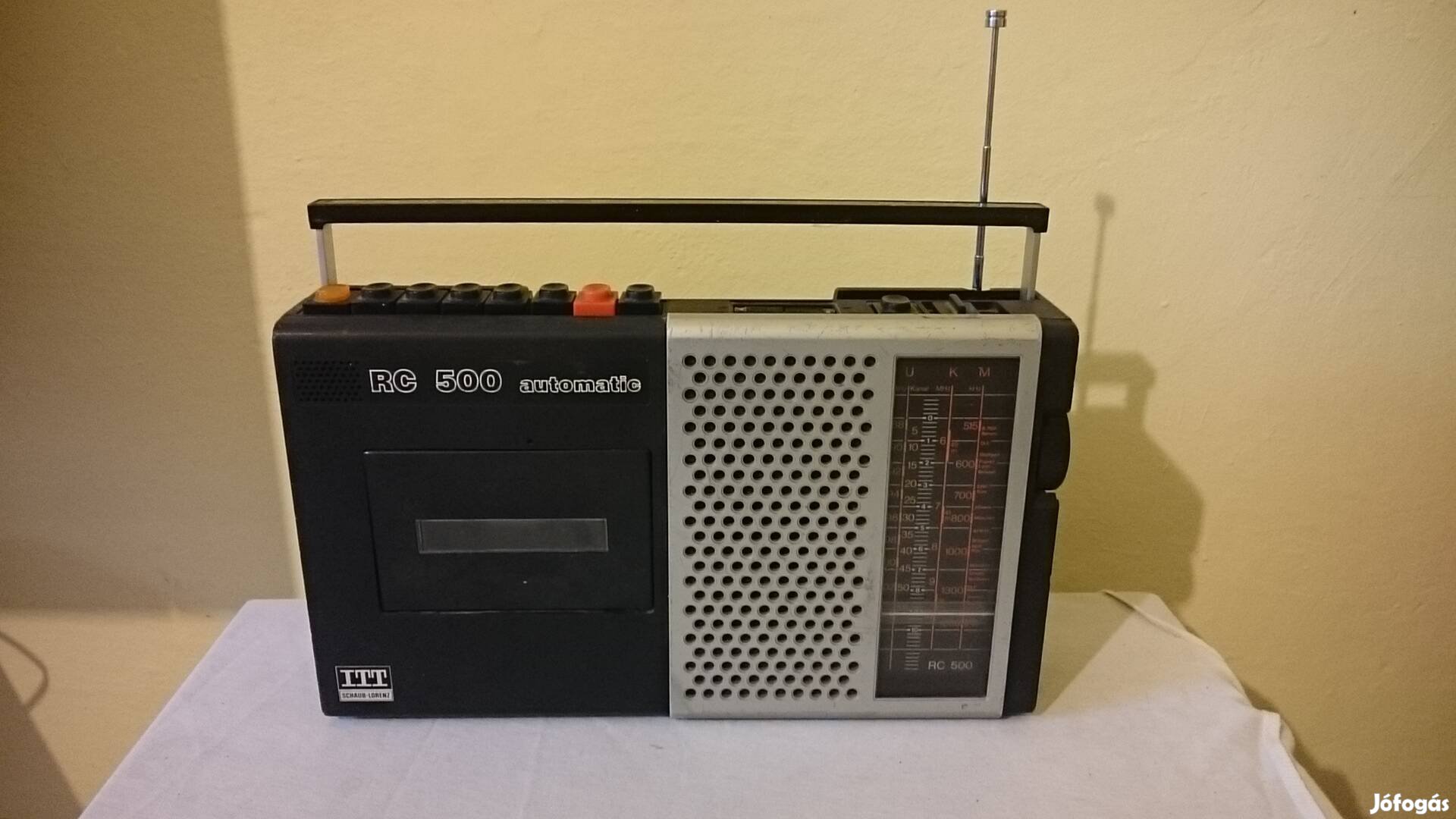 ITT RC 500 Automatic vintage rádió, kazettás magnó, rádiósmagnó