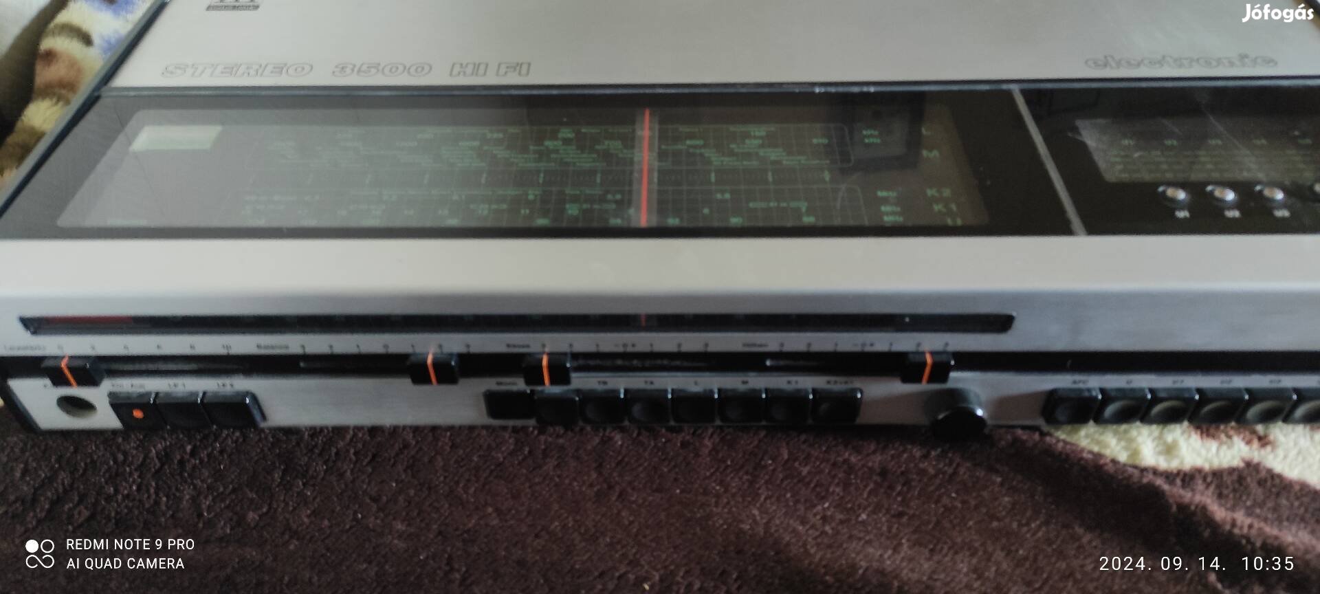 ITT Stereo 3500 Hifi Receiver rádiós erősítő 