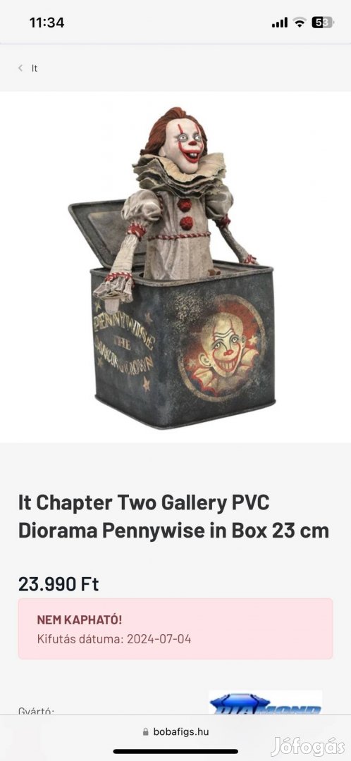 IT Chapter Two Pennywise-in-the-box dioráma