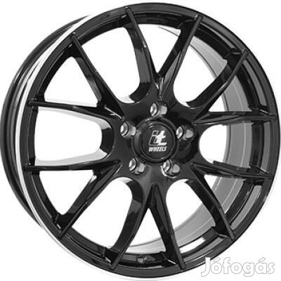 IT Wheels KIRA Fényes fekete Polírozott lip 7,5X18 5X114,3 ET50