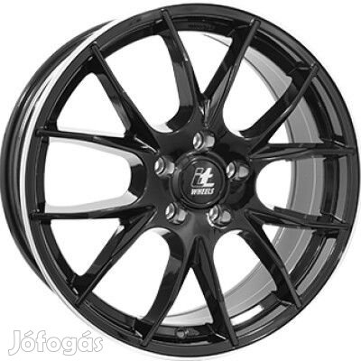 IT Wheels KIRA Fényes fekete Polírozott lip 8X18 5X108 ET42 CB63,4 |