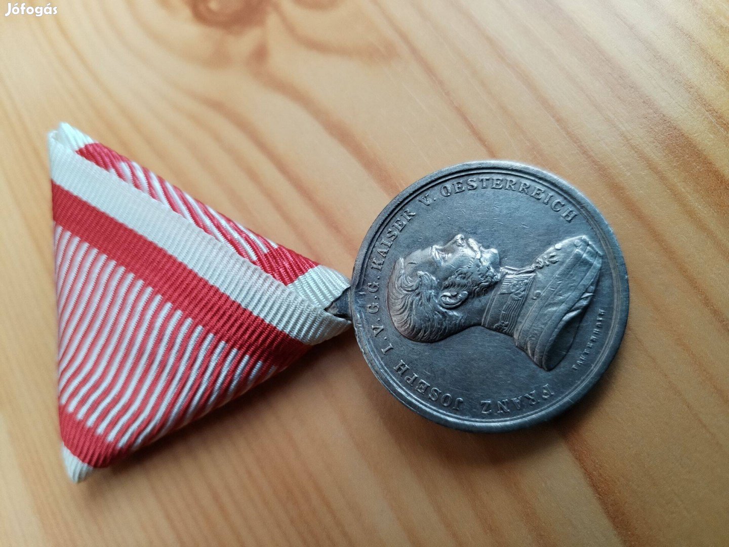 I.Ferenc József I.Világháborús Jelzet ezüst Vitézségi