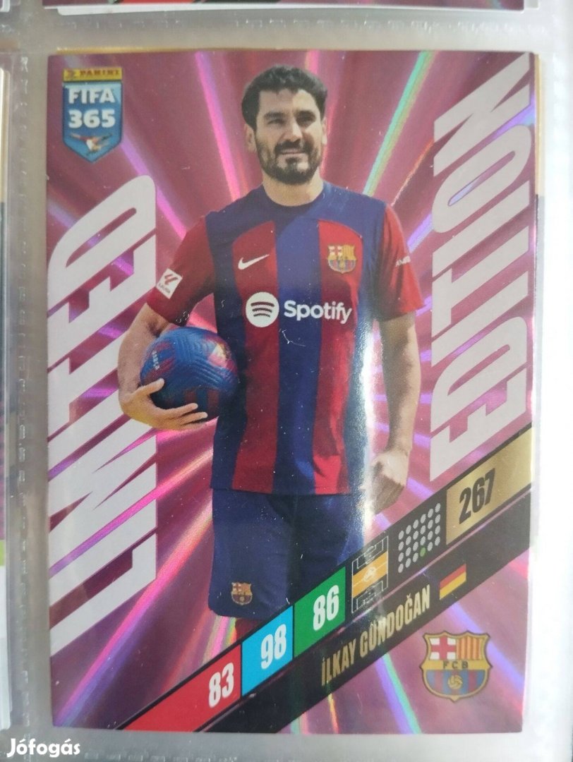 I. Gündogan (Barcelona) FIFA 365 2024 Limited edition focis kártya