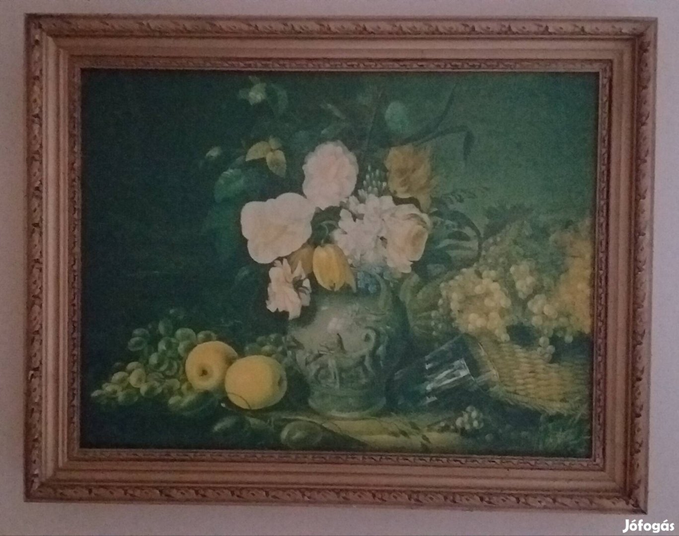 I. Hrutszkij Virágok és gyümölcsök című művének reprodukciój