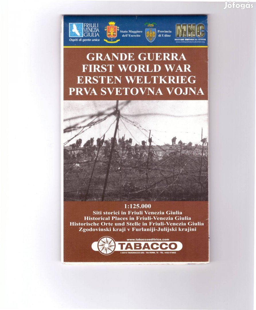 I. világháború, történelmi emlékhelyek, térkép, Friuli Venezia Giulian