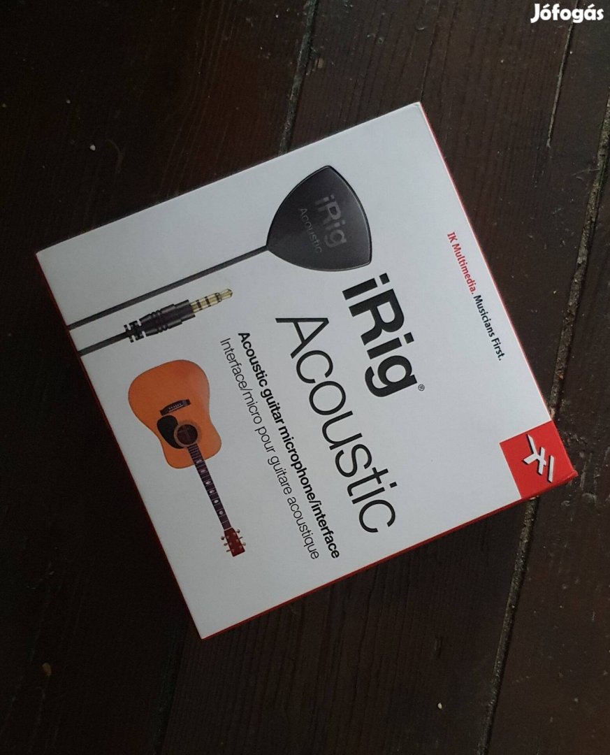 I-rig acoustic gitár interfész mikrofon szett i-os android új