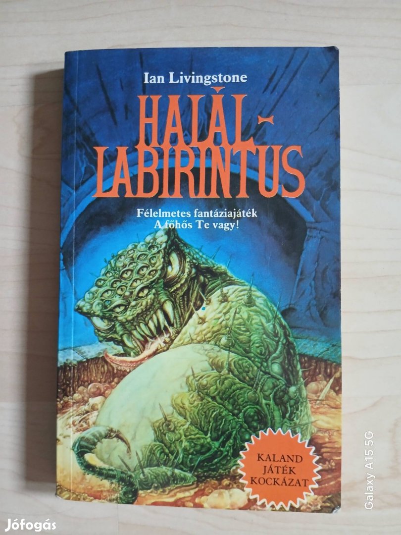 Ian Livingstone Halállabirintus fantasy kjk könyve 