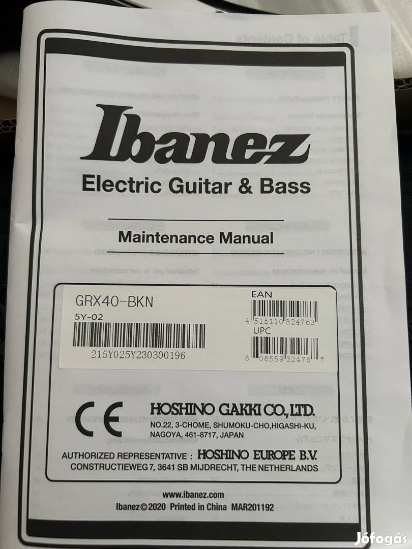 Ibanez Grx 40-BKN elektromos gitár és  Blackstar erősítő eladó 