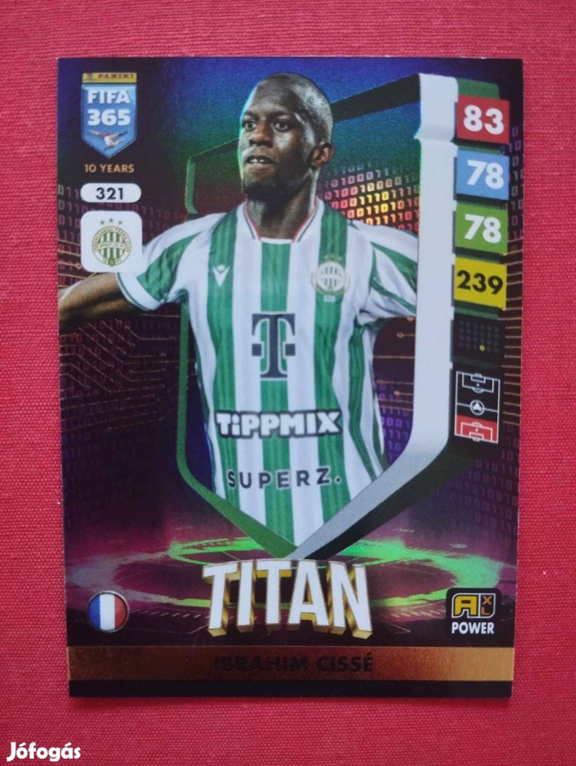 Ibrahim Cissé (Ferencváros) FIFA 365 2025 Power Titan focis kártya