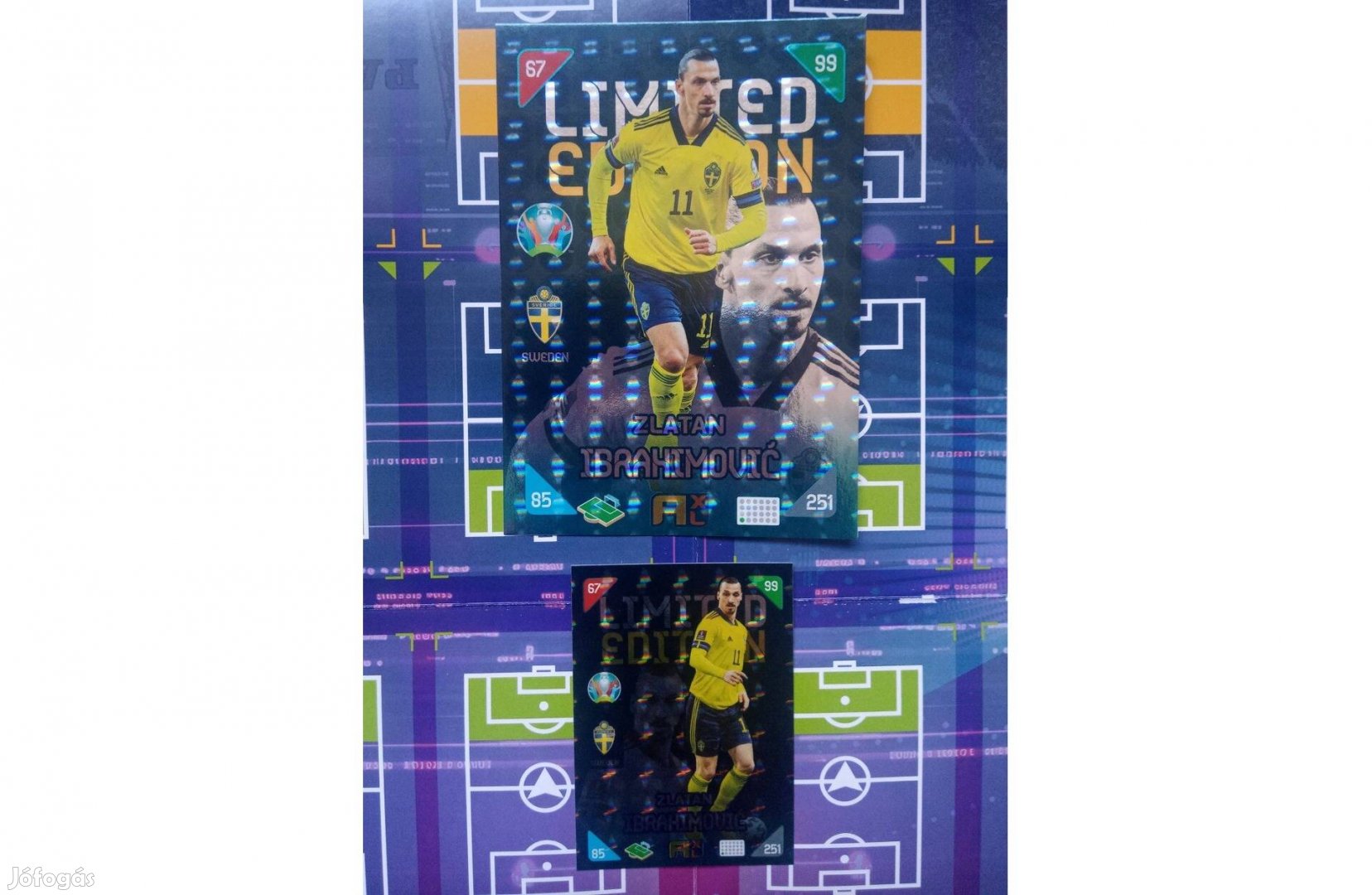 Ibrahimovic (Svédország) Euro 2020 Limited és XXL Limited focis kártya