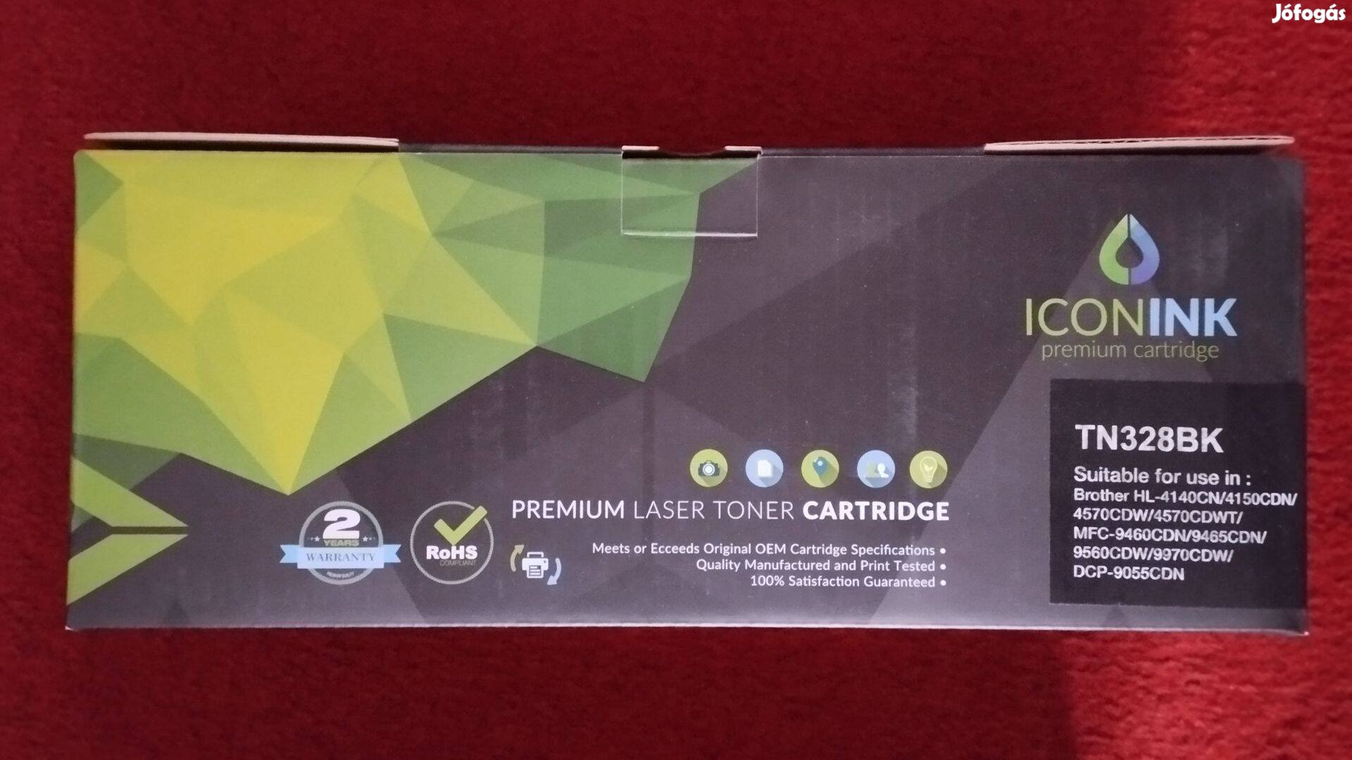 Iconink Toner TN328BK (Fekete, Brother nyomtatóhoz)