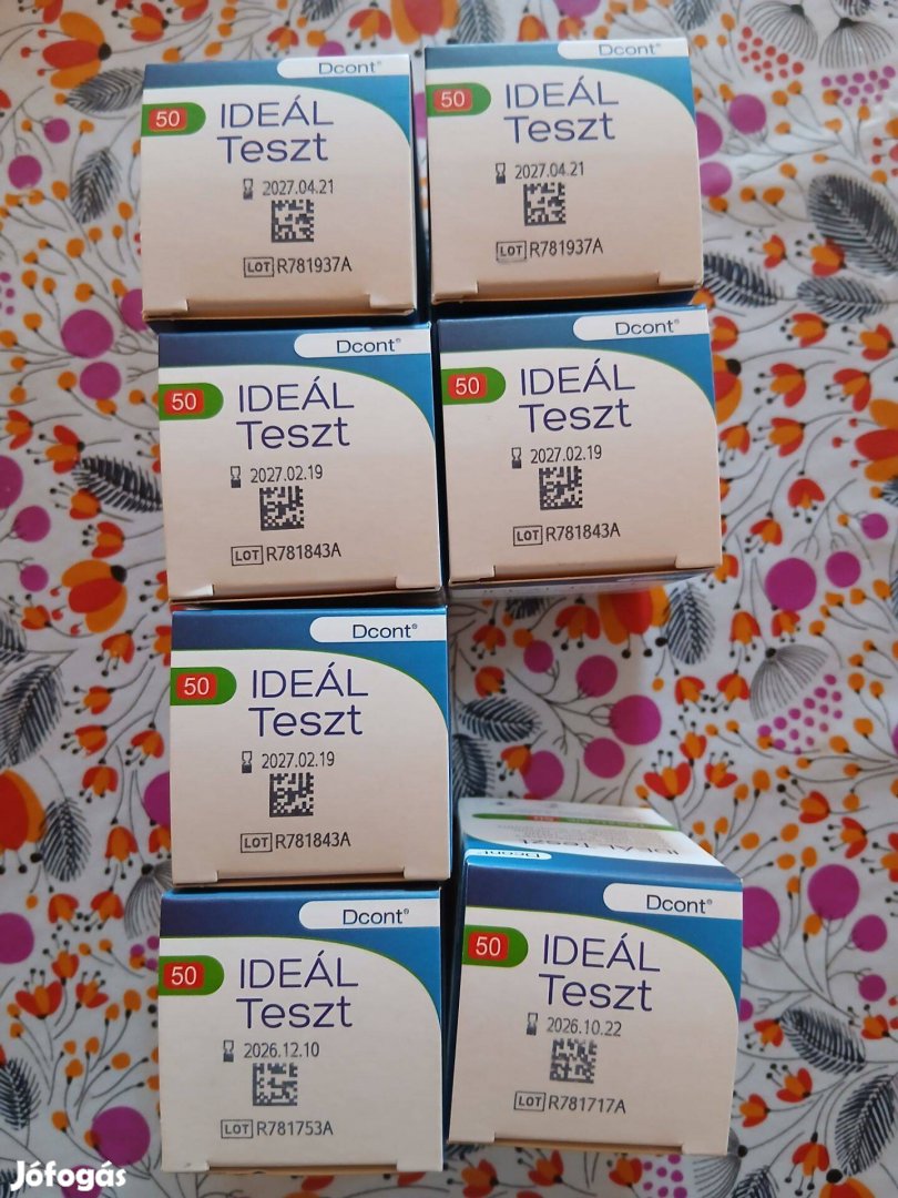 Ideál tesztcsík 7 doboz egyben