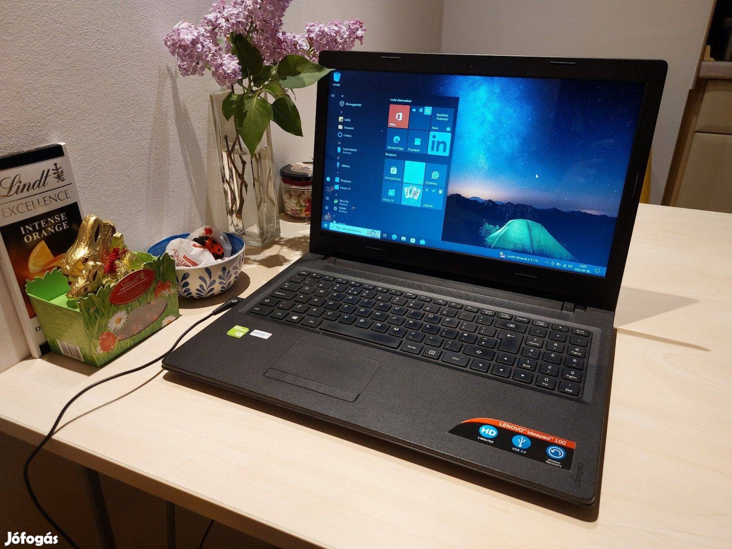 Ideapad 100 intel i5 8GB ddr4 15,6" Geforce 920MX makulátlan