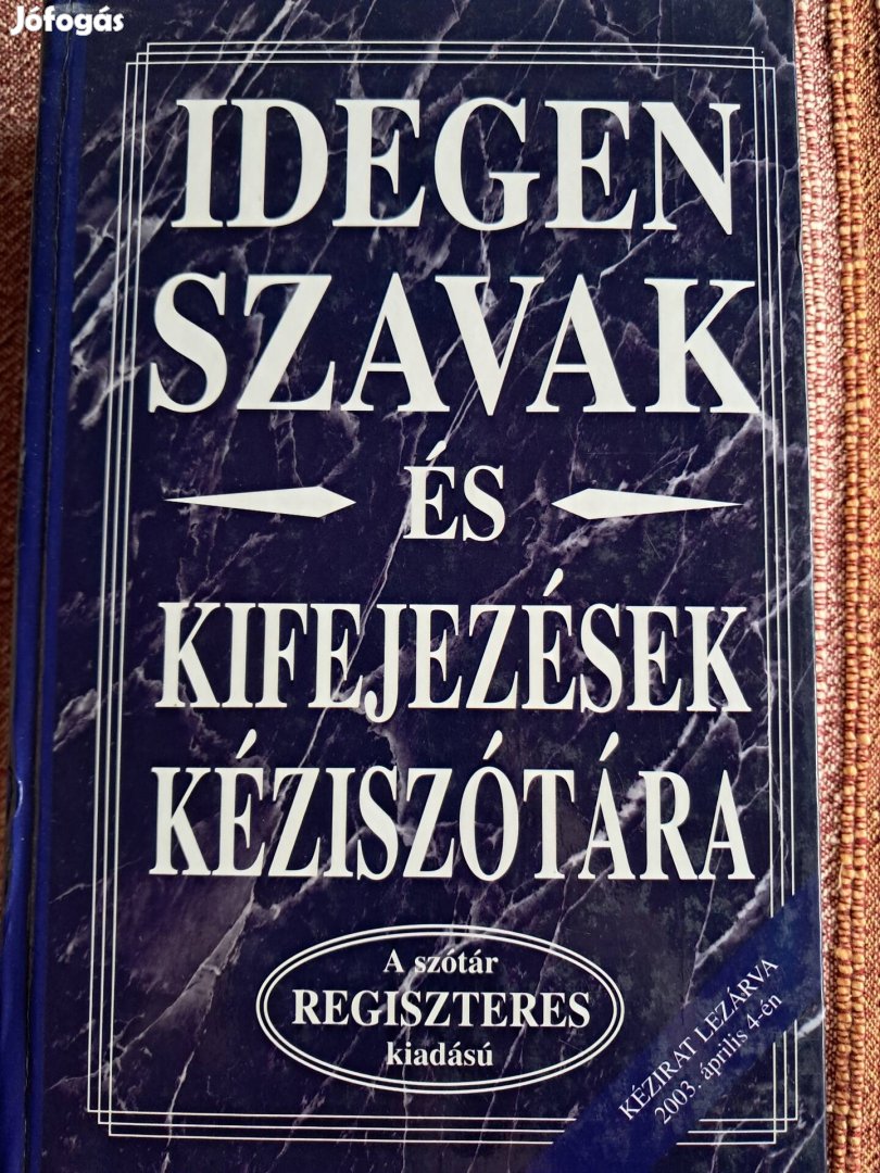 Idegen Szavak És Kifejezések Szótára 