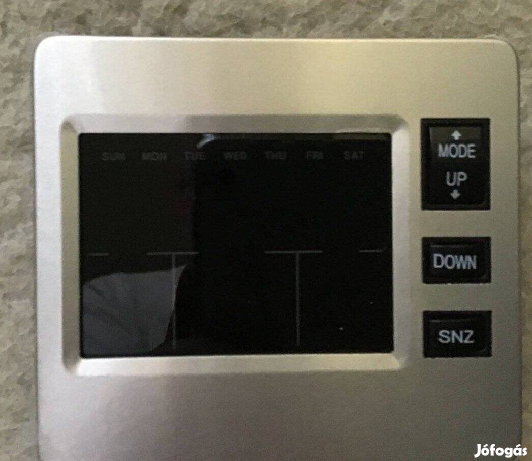 Időjárás állomás, ébresztőórás, színes LCD kijelzővel
