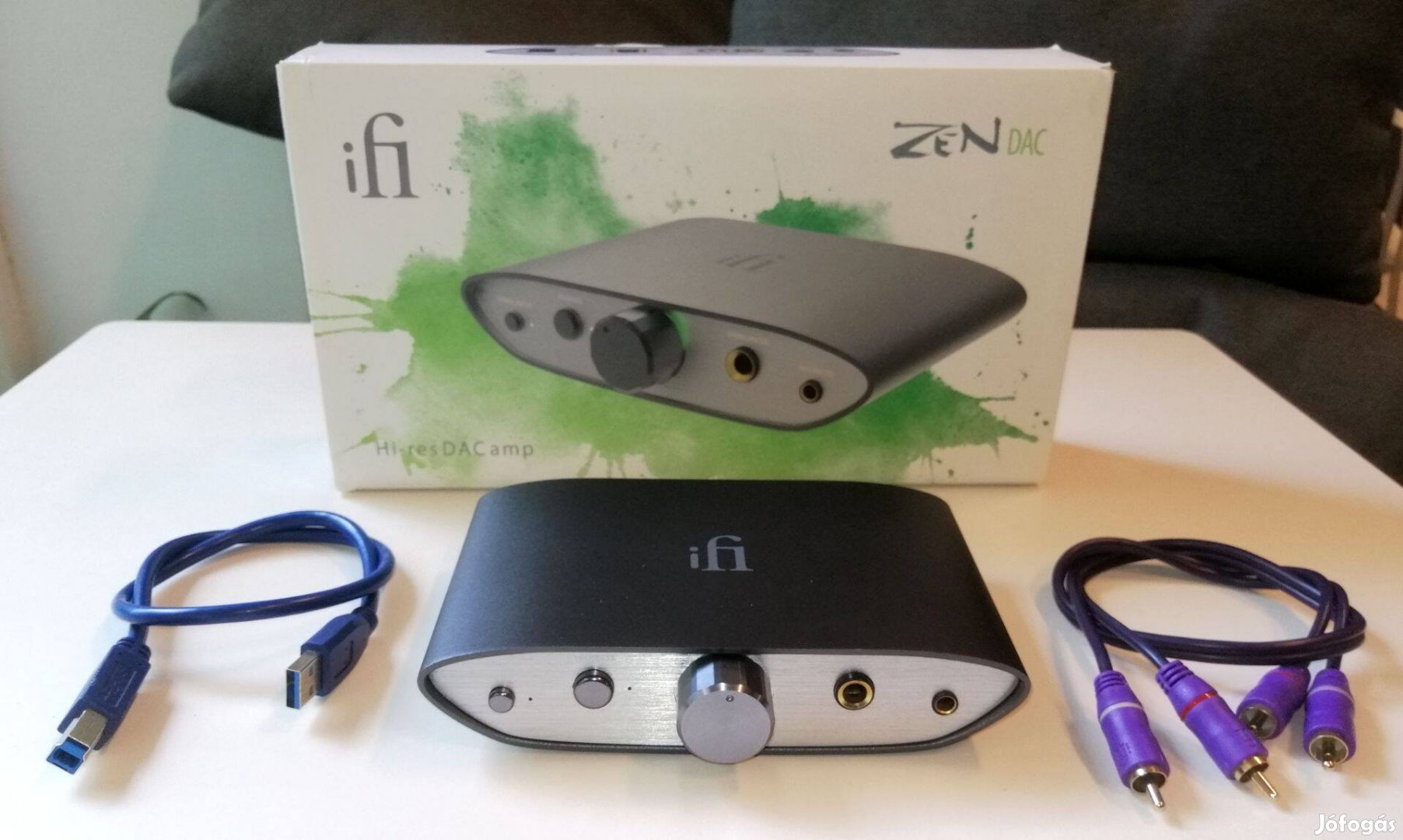 Ifi Zen DAC v1 fejhallgató erősítő (gyári RCA, USB kábel, doboz)