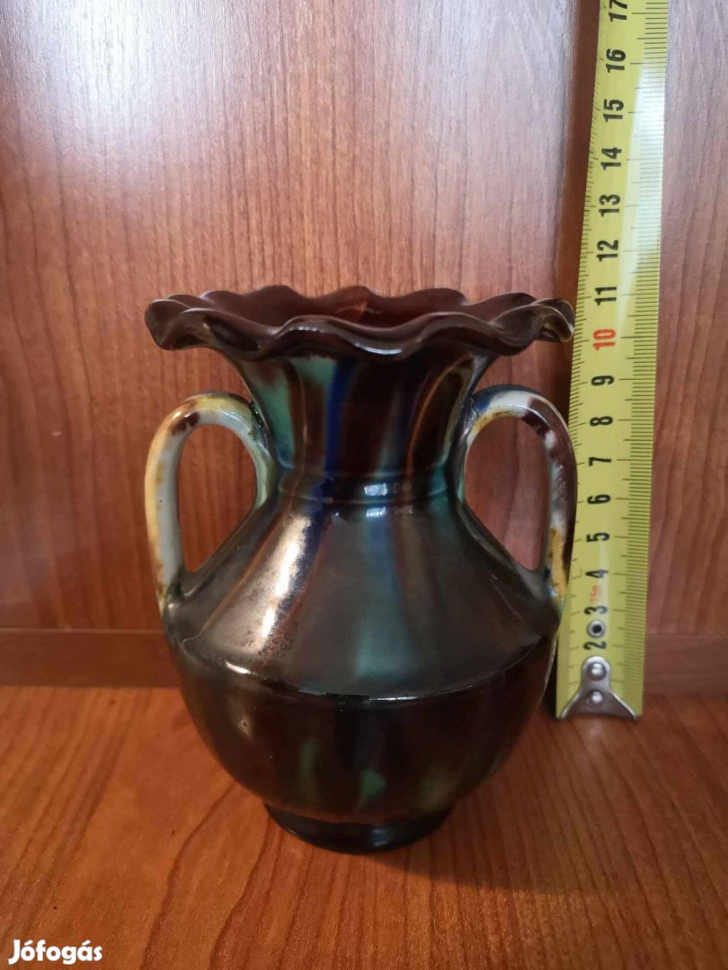 Ifj. Badár Balázs mezőtúri kerámia váza (11cm) eladó