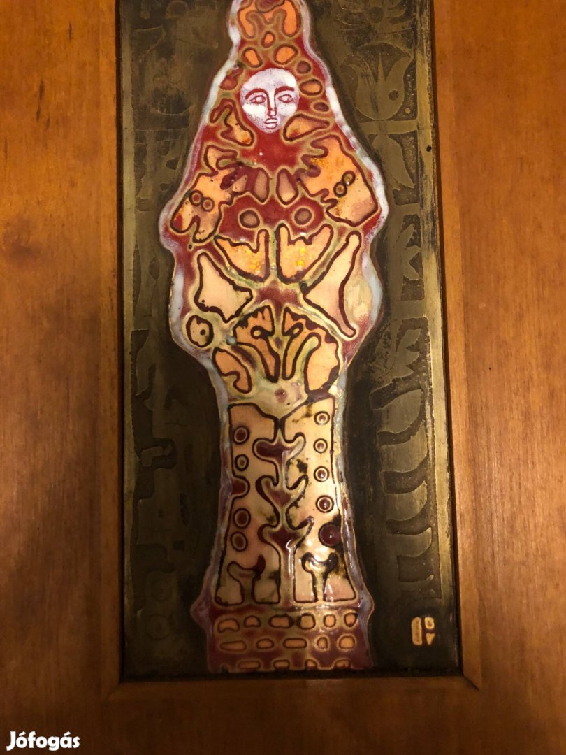 Ifj. Kátai Mihály Madonna tűzzománc