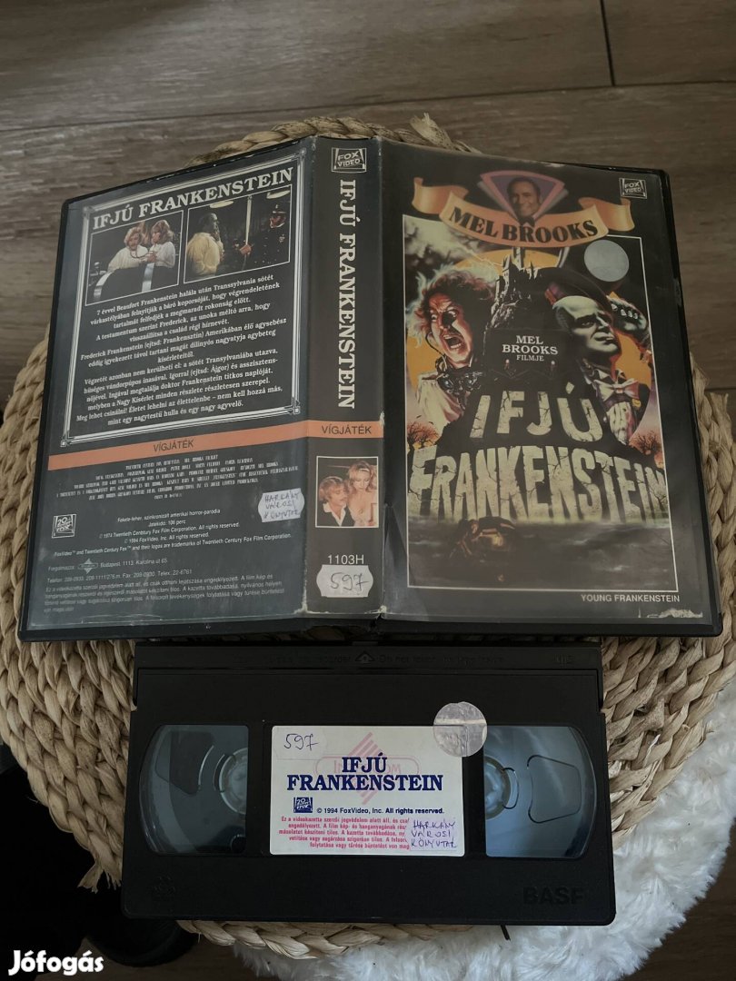 Ifjú Frankenstein vhs film