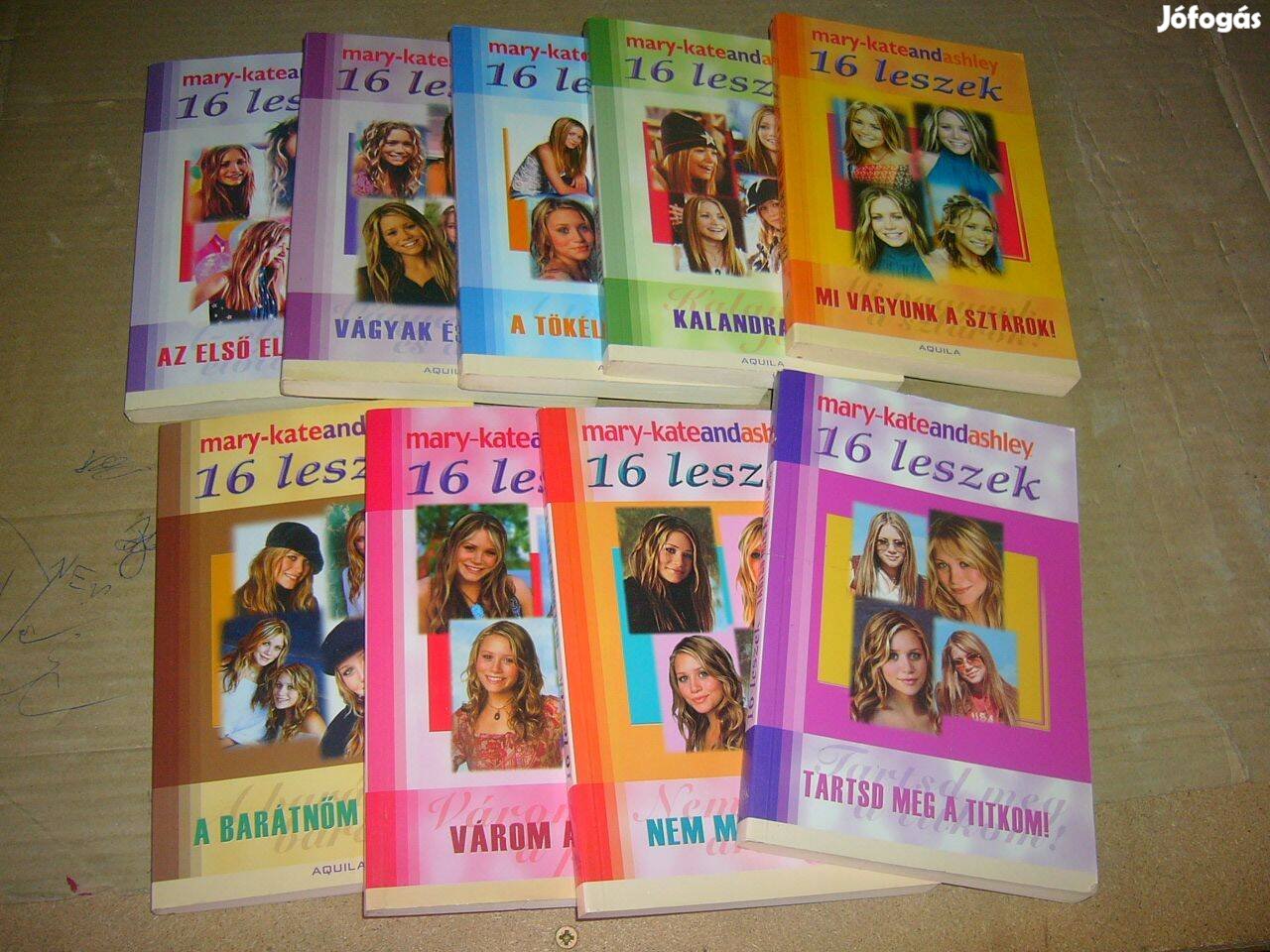 Ifjúsági könyvek - Mary-Kate és Ashley Olsen - 16 leszek 9 db