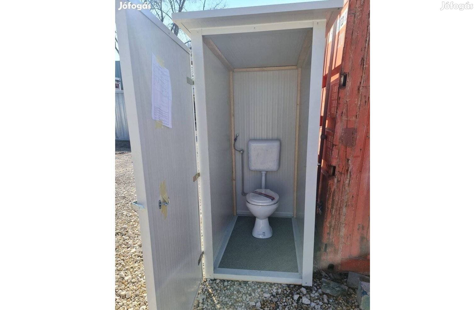 Igényes vízöblítéses kerti WC., szaniter konténer, kinti WC!